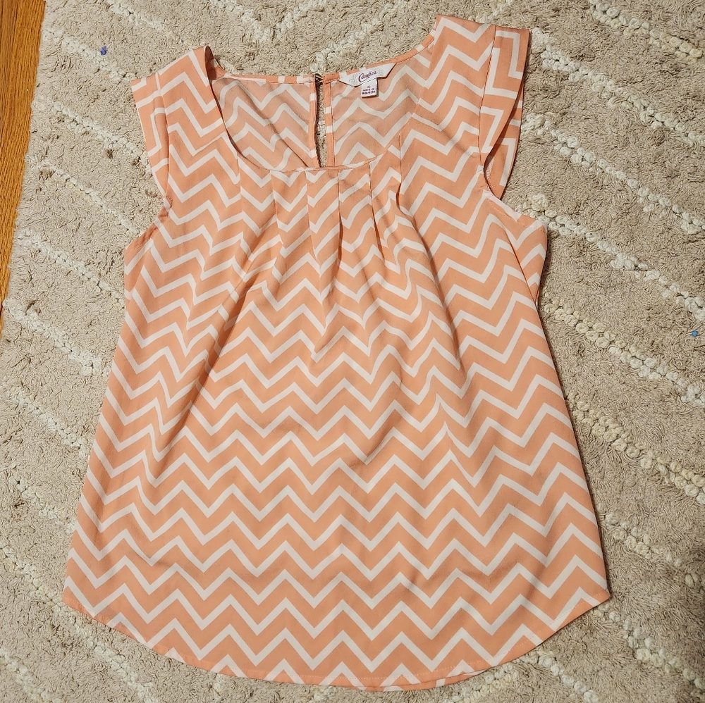 Pink & White Candies Small Dress Shirt